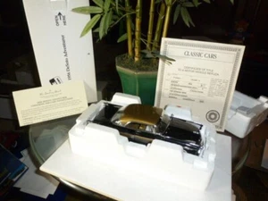 SALE! Danbury mint 1956 DESOTO ADVENTURER, BLACK/GOLD HARDTOP BOXES/TITLE - Picture 1 of 11