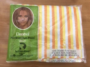 Dantrel Dan River Doppel Flach Blatt Orange Gelb 54 x 76 Neu KUNSTSTOFF RISSE - Bild 1 von 12