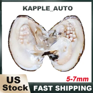 25 Pearls Akoya Oysters Pearl Wrapped w/ Natural Cultured Round & Oval Bulk - Picture 1 of 12