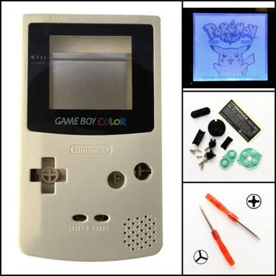 GBC Nintendo Game Boy Color Frontlit Frontlight Front Light Kit Gold - Image 1 of 3