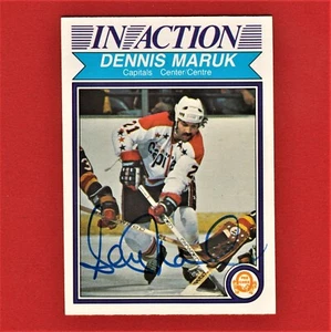 Autogrammkarte Dennis Maruk In Action 1982 O-Pee-Chee 370 A4 - Bild 1 von 2