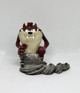 Vintage Taz Looney Tunes Business Card Holder Tasmanian Devil Warner Bros 1998