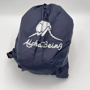 ALPHABEING INFLATABLE LOUNGER NAVY BLUE BEST HIKING CAMPING SOFA ALPHA BEING - Picture 1 of 4