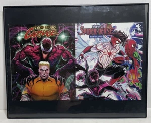Web Of Spider-Verse & Eddie Brock Carnage Wall Art Framed 11”x 14” - Picture 1 of 4