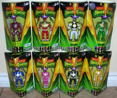 Power Rangers Legacy Mighty Morphin Embalaje Completo Estilo 5" Juego de 8 Canadá Foto 1 de 2