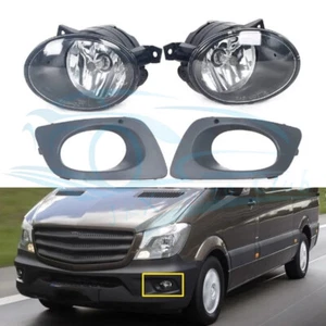 Front Fog Light Lamp With Cover Set u For Mercedes-Benz Sprinter W906 2014-2018 - Picture 1 of 13