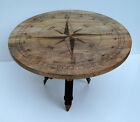 Designer Nautical Compass Style Directional Wooden Coffee Table Bar & Cafe Decor