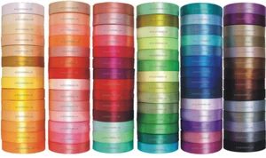91m/32m Satinband 3/6/12/25/38/50mm 0,02€/m SCHLEIFENBAND Dekoband breite Band - Bild 1 von 41