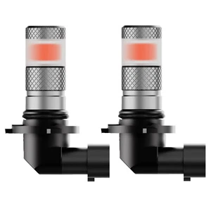 NOVSIGHT 2x 9006 HB4 LED Fog Light Bulbs Kit Turn Signals Lamp 6500K Red Light - Picture 1 of 9