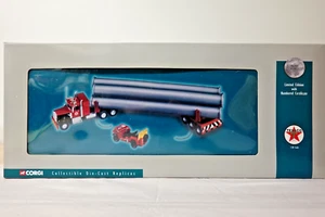 CORGI US55704 KENWORTH WITH PIPE LOAD, DOLLY AND MUTT TEXAS PIPELINE 1:50 SCALE - Picture 1 of 10