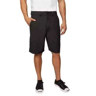 Pantalones cortos chinos elásticos delanteros planos O'NEILL Drive talla 38 grandes para hombre en negro Foto 1 de 4