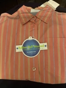 LIZ CLAIBORNE RUBBER BALL WASHED LANGARMSHIRT PETITE - Bild 1 von 1