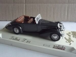 Solido Age d'or 4003, Talbot T23 open top car in metallic grey - 1:43 scale