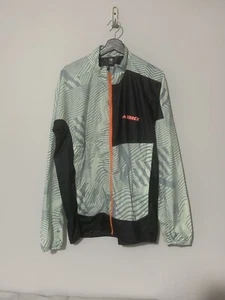 Giacca frangivento geometrica Adidas Terrex multicolore trail running uomo grande - Foto 1 di 3