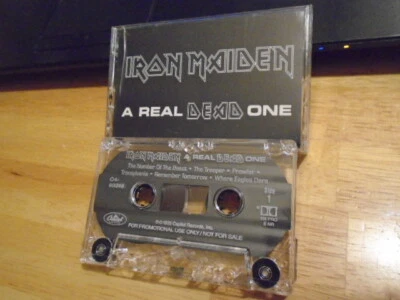 RARE PROMO Iron Maiden CASSETTE TAPE A Real Dead One METAL live Number of Beast - Image 1 of 2