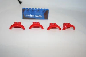 Lego (c) 4x Kotflügel Schutzblech - 98282 - rot -  plate - Bogen flach - Bild 1 von 1