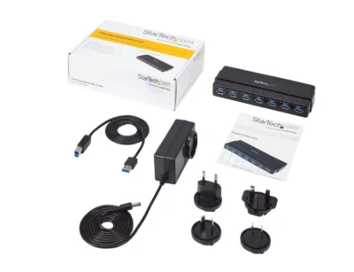 StarTech 7-Port USB 3.0 Hub 5Gbps ST7300USB3B - Image 1 of 4