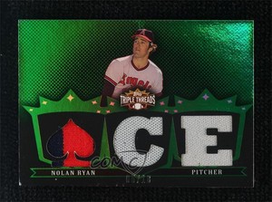 2007 Topps Triple Threads Relics Emerald /18 Nolan Ryan #TTR63 HOF