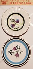 Set Of 2 Stangl Hand Painted Oven Proof  5" Plates/Saucers