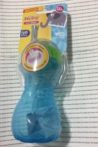 Nuby Baby Flexi Slicone Straw Toddler Non Spill Leak Proof 300ml Beaker Cup 12m+ - Picture 1 of 3