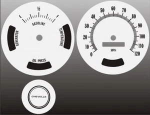 White Face Gauges for 1969 Chevrolet Chevelle - Picture 1 of 4