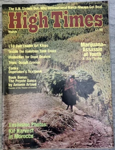 Vintage Marijuana 420 News Magazine High Times March 1976 Anslinger ART KLEPS - Picture 1 of 8