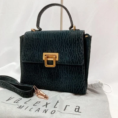  Valextra 2-way Shoulder Bag, Seal Skin, Black - Imagem 1 de 4