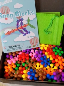 Capt. Goode Star Links Snap Blocks Learning & Education Toys For Kids 120 Pcs - Picture 1 of 8