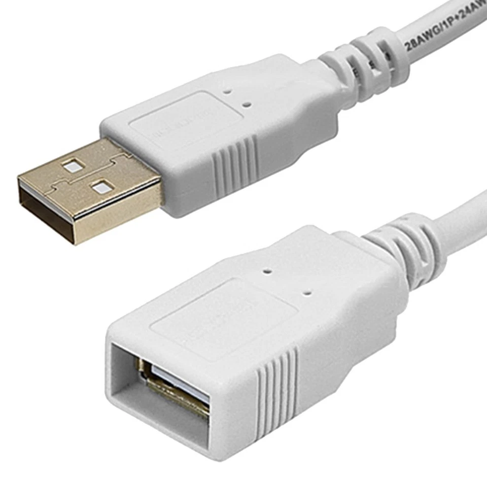 1.5 3 6 10 15FT USB 2.0 Type A Male to Female Sync Data Charging Extension Cable - Image 1 of 1
