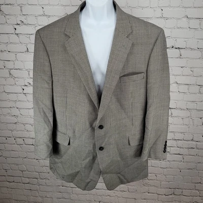 Blazer Jos A Bank Blanco y Negro Pata de Gallo Lana Colección Clásica Talla 50R Foto 1 de 4