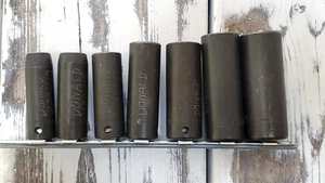 Snap-on SIMF 120-240 6 Point 3/8" Drive 7 Piece Deep Impact Socket Set / USA - Foto 1 di 3