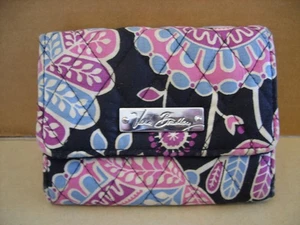 Vera Bradley Multi Colored Quilted Folding Money Coin Credit Card Wallet - Picture 1 of 5