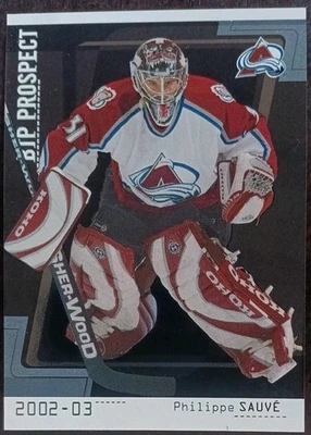 2002 - 2003 ITG Between The Pipes Philippe Sauve Avalanche /100 #103 Hockey - Image 1 of 2