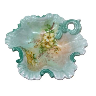 Baratija de porcelana, cerezo pintado a mano o flores de manzano vintage R. Wade  Foto 1 de 4