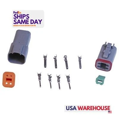 Msd Ignition 8181, Kit Deutsch 4-Pin Connector High Performance & Racing Parts - Image 1 of 4