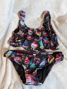 Terez Bikini Trolls Cupcakes Troll Dolls Girls 2 Piece Size 16 Pink Purple  - Picture 1 of 11