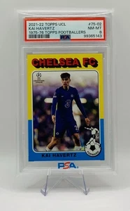 Kai Havertz 2021-22 Topps UCL #75-02 1975-76 Insert PSA 8 NM-MT Chelsea FC - Picture 1 of 6