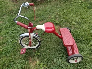 Vintage Retro Radio Flyer Red Tricycle Spoke Wheels Steel Frame Model 33 - Picture 1 of 11