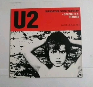 U2 Sunday Bloody Sunday with US Remixes, 12" Vinyl Maxi Single, 1983 - Picture 1 of 8