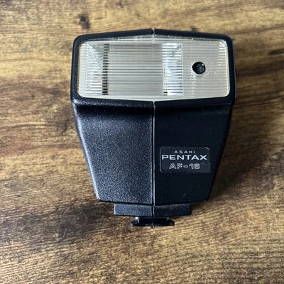 Vintage Asahi Pentax AF-16 Camera Shoe Mount Flash Untested - Image 1 of 4