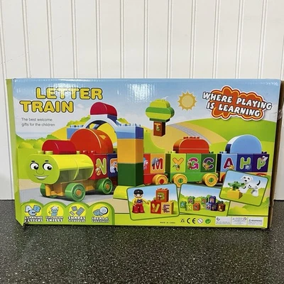 NUEVO Enco Educativo Niños Alfabeto Tren Bloques de Construcción, Juego de Juguete 75 Piezas Foto 1 de 3