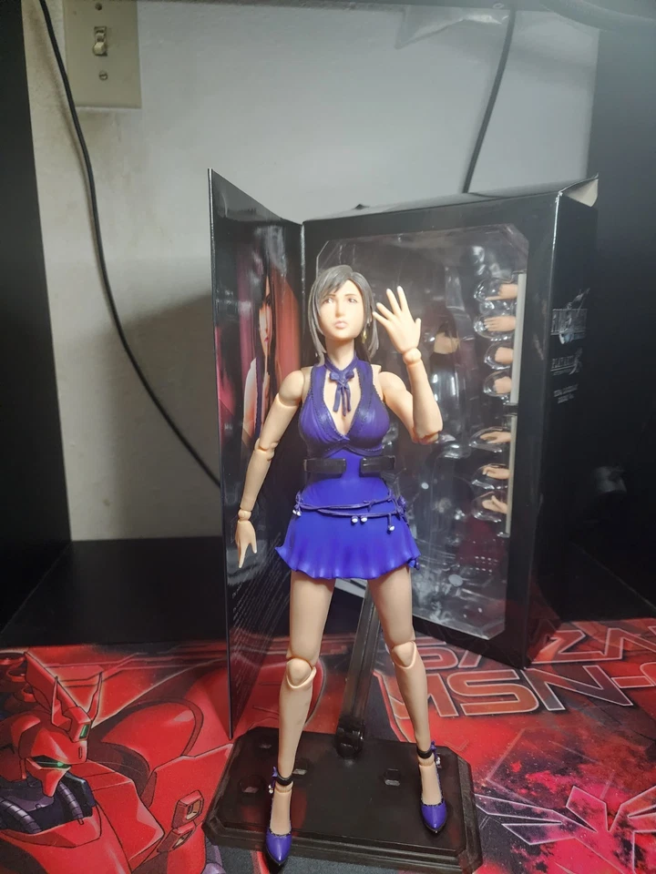 Final Fantasy VII Play Arts Kai Tifa Lockhart Dress Version new US Seller - Image 1 of 4
