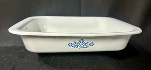 CORNING Ware Blue Cornflower A-21 Baking Dish Casserole USA Made VTG - Picture 1 of 5