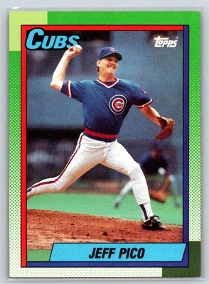 1990 Topps #613 Jeff Pico Chicago Cubs - Image 1 of 2