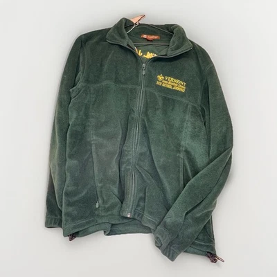BSA Forest Green Fleece-like Polyester Jacket Size Large Vermont 2010 NSJ CR-395 - Image 1 of 4