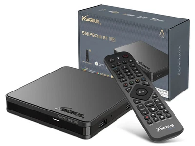 Xsarius Sniper 3 BT - 4K Linux UHD HEVC OTT Linux WiFi IPTV PremiumTV Box - Bild 1 von 4