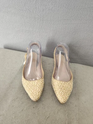 Женские тканые туфли-слинги Adrienne Vittadini Sanfdals 6,5 на низком блочном каблуке с пряжкой - Изображение 1 из 4