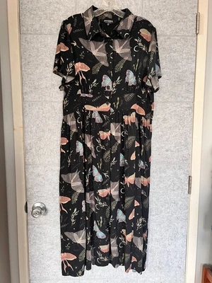 Vestido Camisa Midi Nightmoth para Mujer Disturbia EE. UU. 14 Gótico Bruja Capricho NUEVO Foto 1 de 4