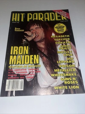Hit Parader Magazine September 1988 Van Halen, Metallica, Plant & Page, LA Guns  - Image 1 of 4