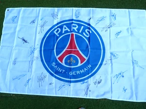 Drapeau 90x150 PSG Paris Saint Germain sg signé EQUIPE 023/2024 foot ultra MBAPE - Bild 1 von 6